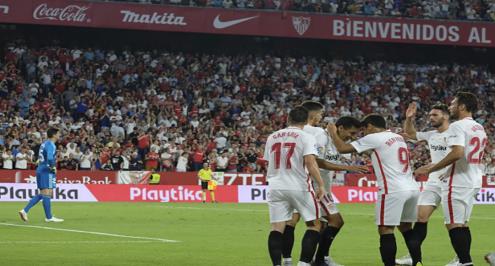 إشبيلية يتعادل مع ريال سوسيداد ويقفز لوصافة الليجا